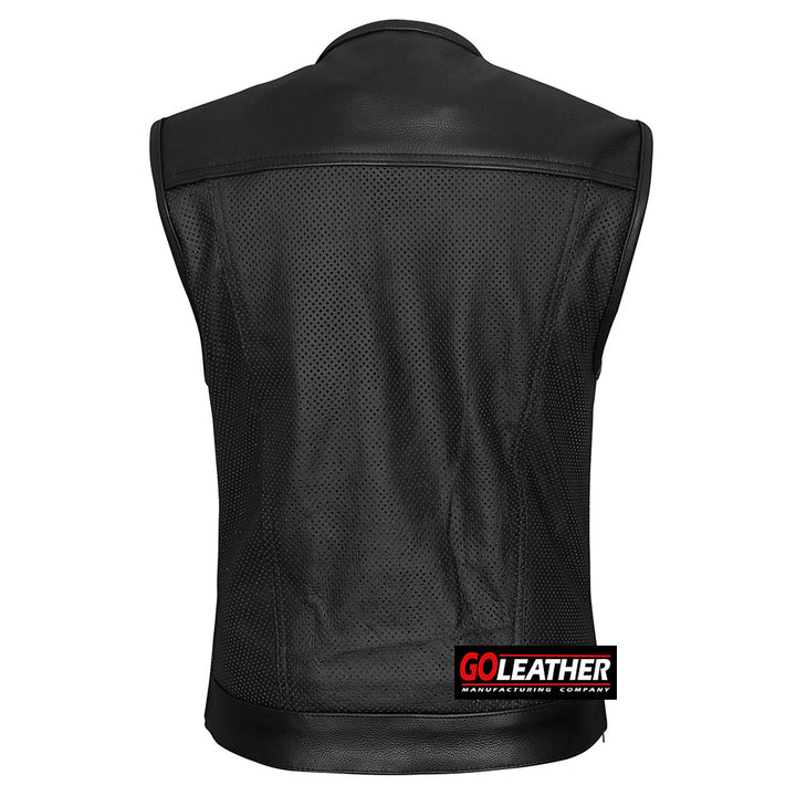 G525 Perforated Leather Vest