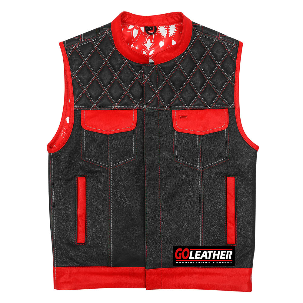 Brutal - Red and White Vest w/ Bandana Liner
