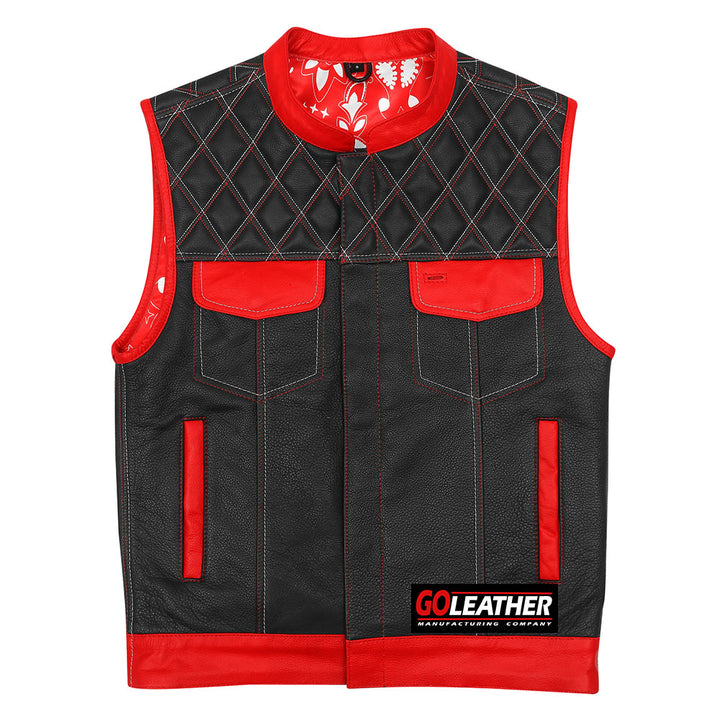 Brutal - Red and White Vest w/ Bandana Liner
