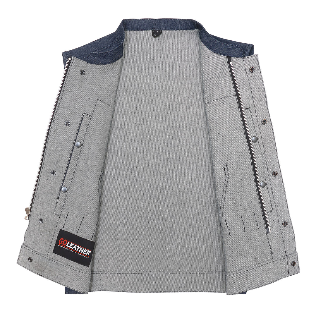 Raw Valor - Dark Blue Raw Denim Vest