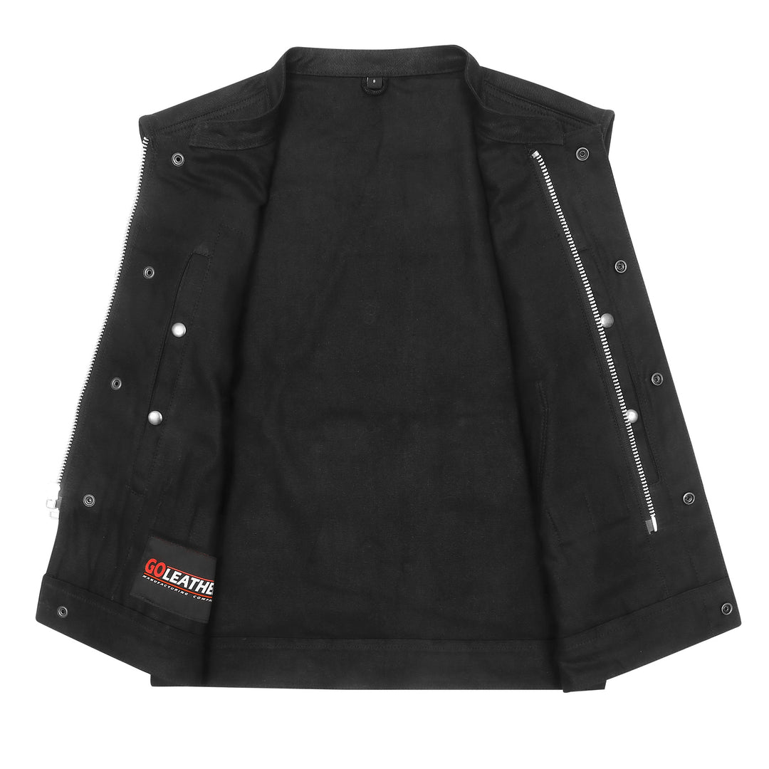 Blacksteel - Unlined Black Denim Vest