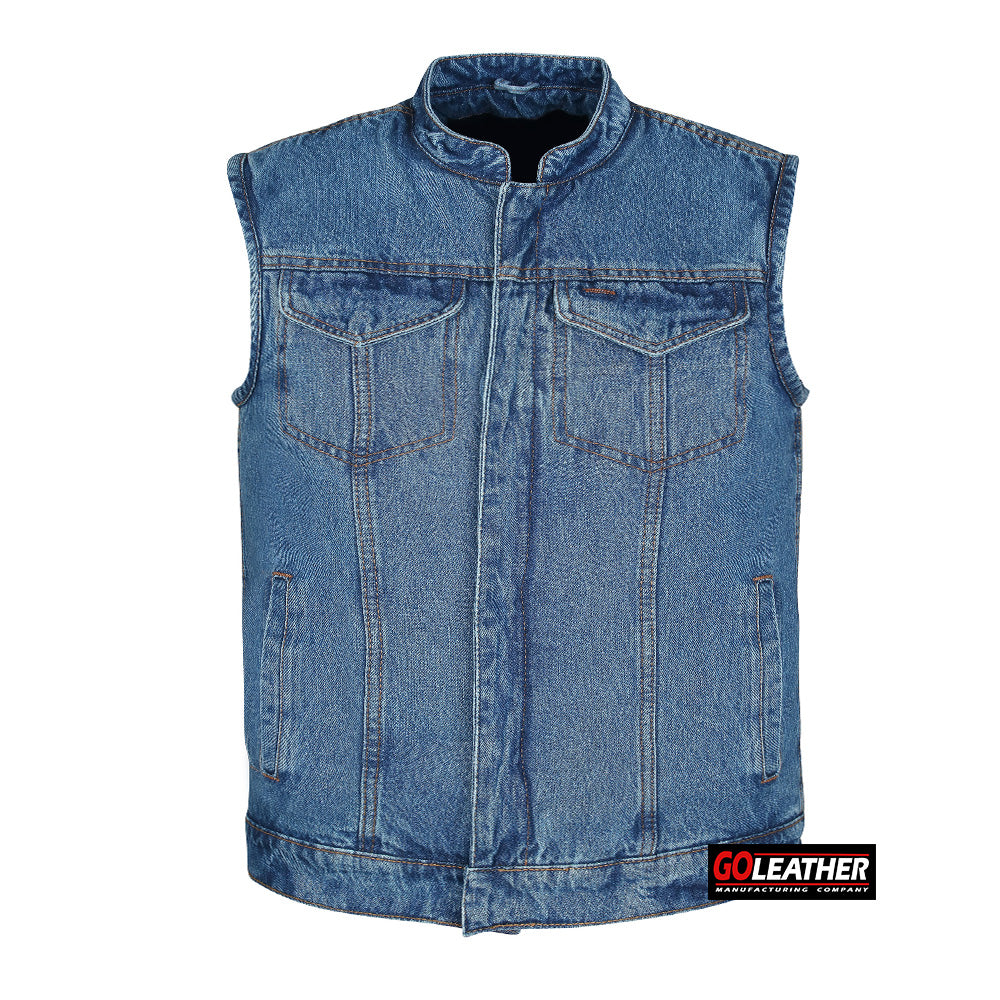 Atlas - Light Blue Denim Vest