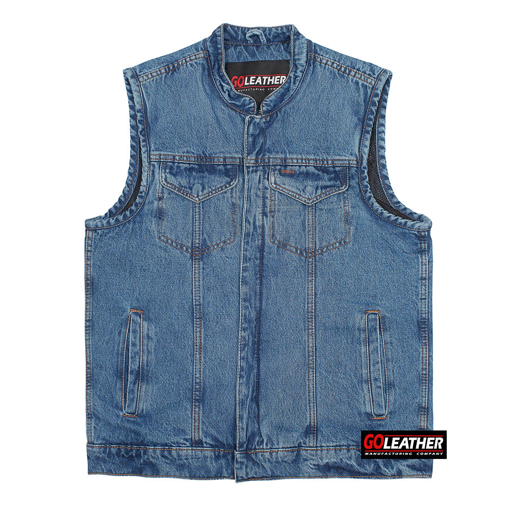 Atlas - Light Blue Denim Vest