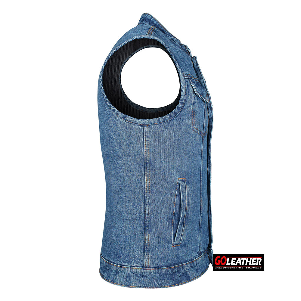 Atlas - Light Blue Denim Vest