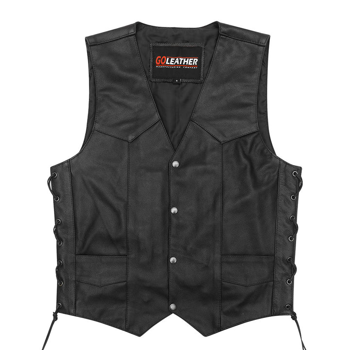 Desperado - Classic V Neck Side Laced Vest