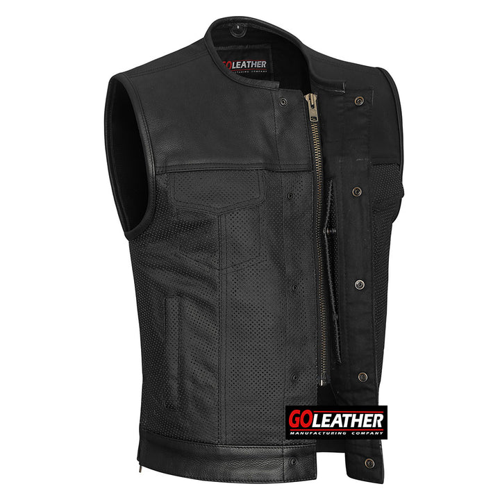 Vortex - Perforated Leather Vest