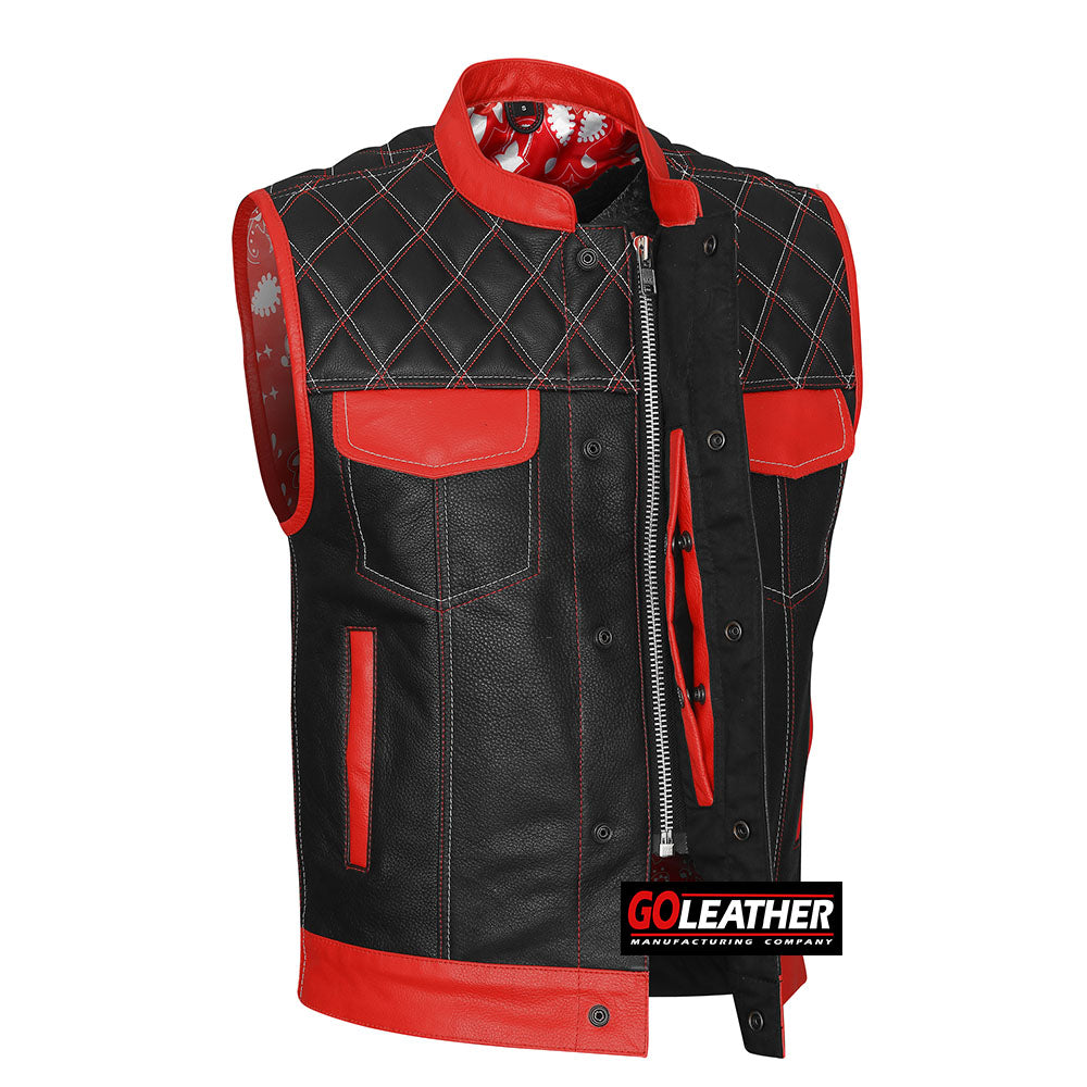 Brutal - Red and White Vest w/ Bandana Liner