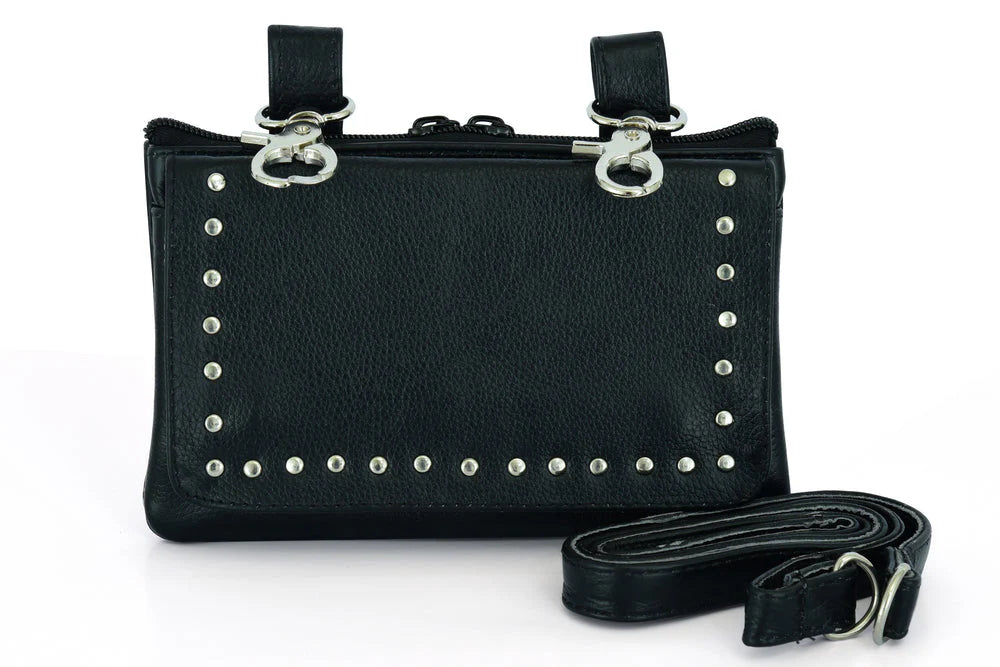GO1203 Ladies Small Leather Belt Clip Bag