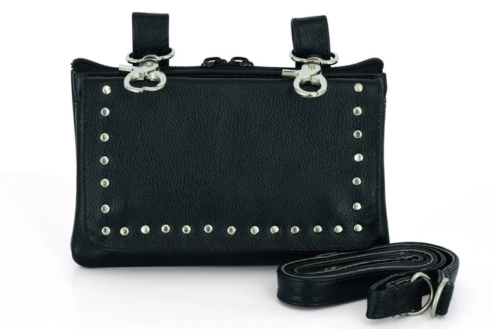 GO1203 Ladies Small Leather Belt Clip Bag