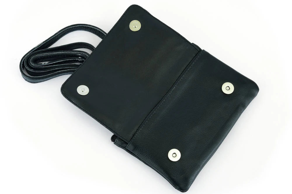 GO1203 Ladies Small Leather Belt Clip Bag