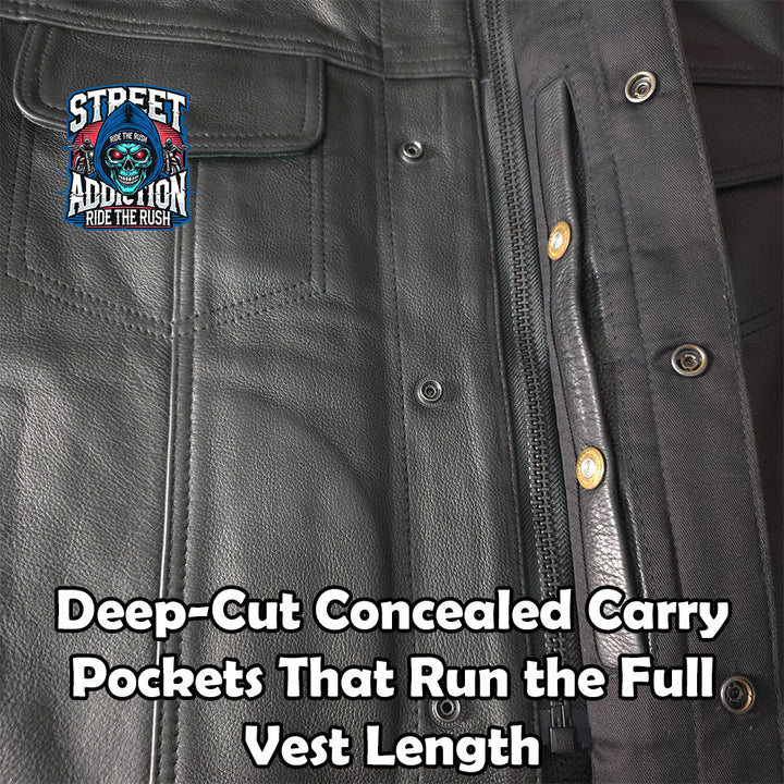 Reapers Creed Motorcycle Vest – Dual Liners