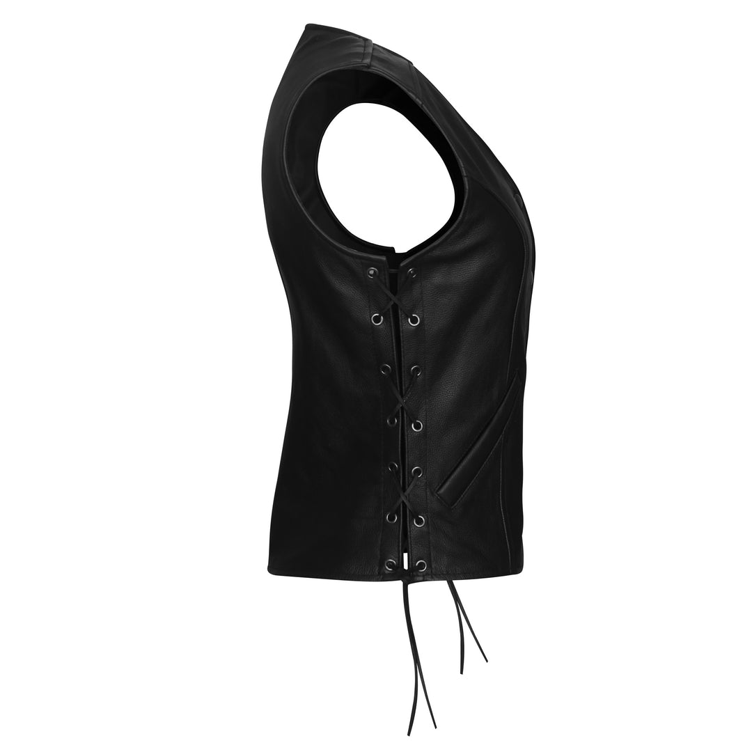 GO839 Ladies Full Leather Vest