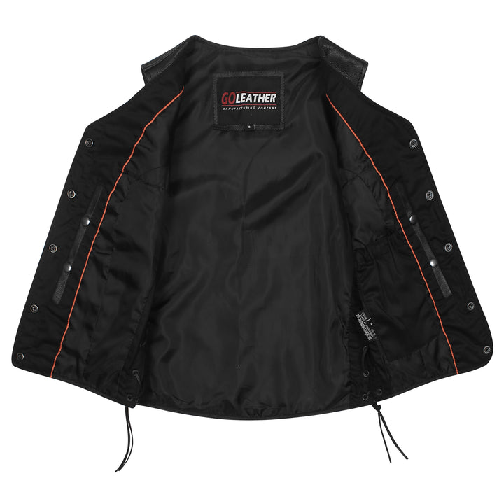 GO839 Ladies Full Leather Vest