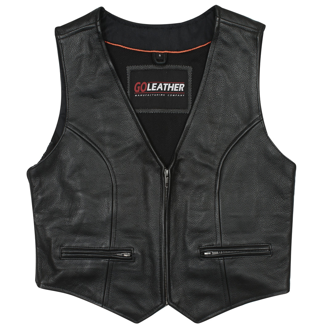 GO831 Ladies Cinched Sides Short Style Vest