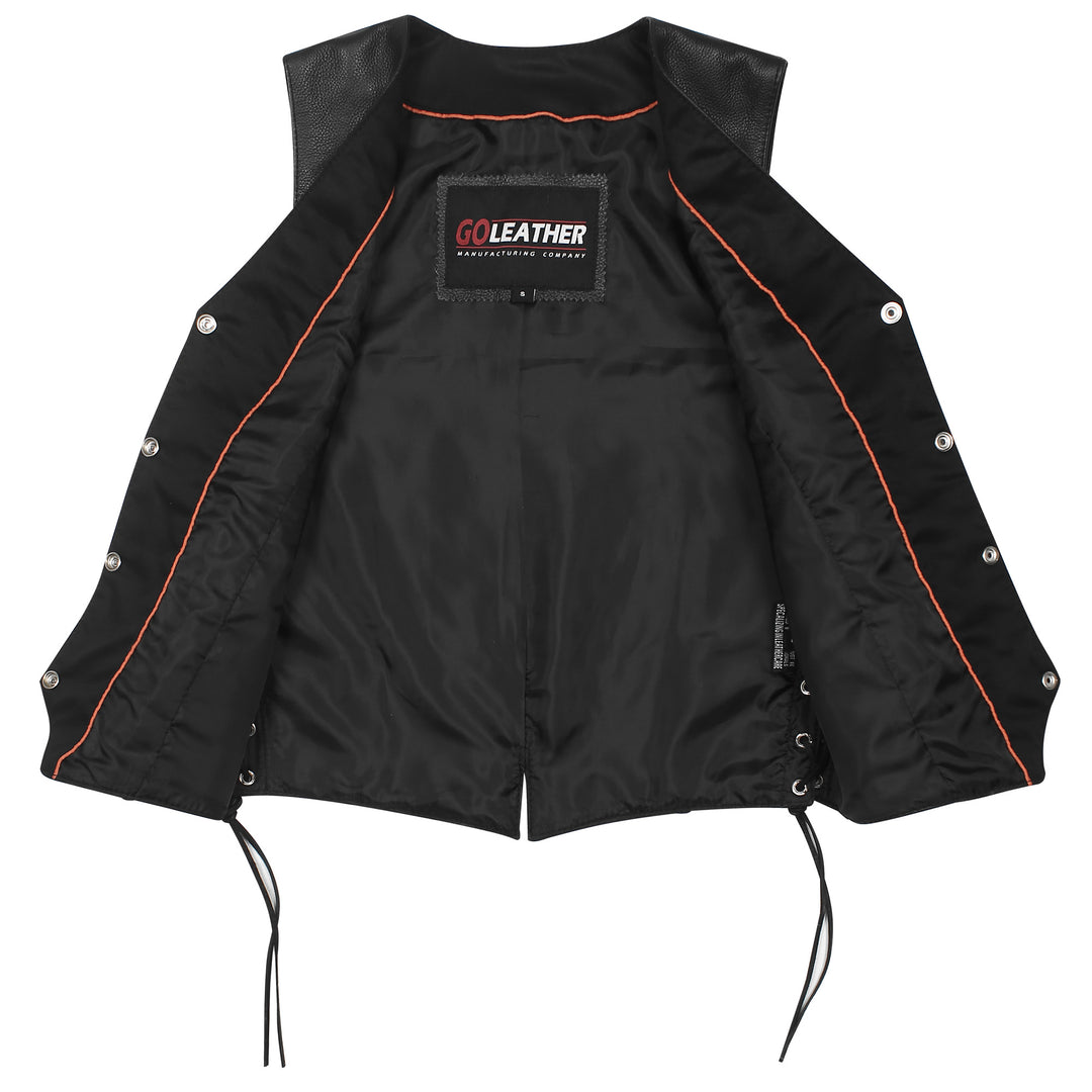 GO836 Ladies Laced Vest with Stylish Braid
