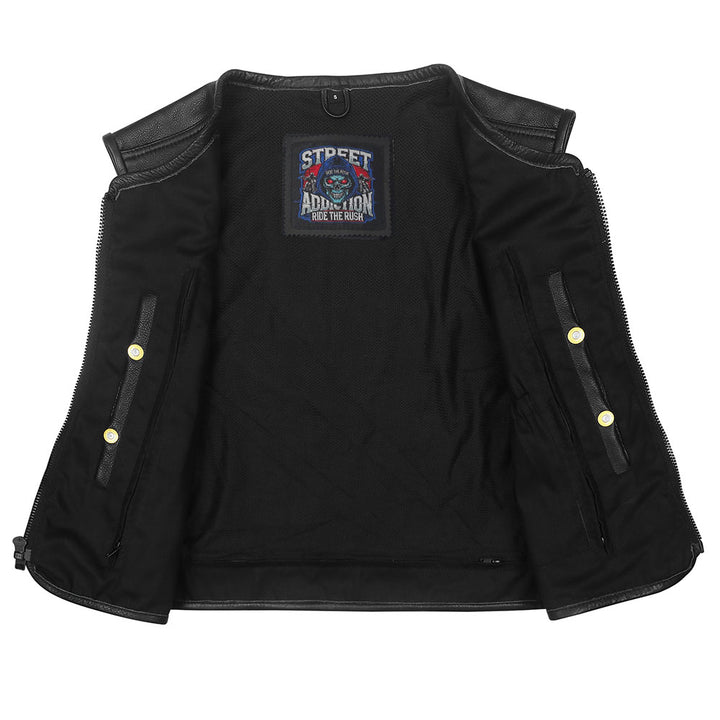 No Mercy Vest by Street Addiction™ - Premium Vest with Full Side Zippers