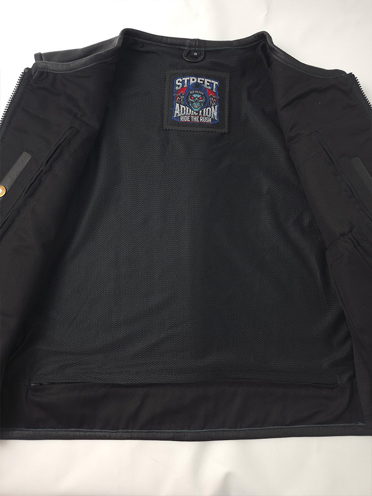 No Mercy Vest by Street Addiction™ - Premium Vest with Full Side Zippers