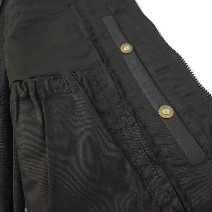 Rogue - Low Cut Vest with Full Side Zippers by Street Addiction