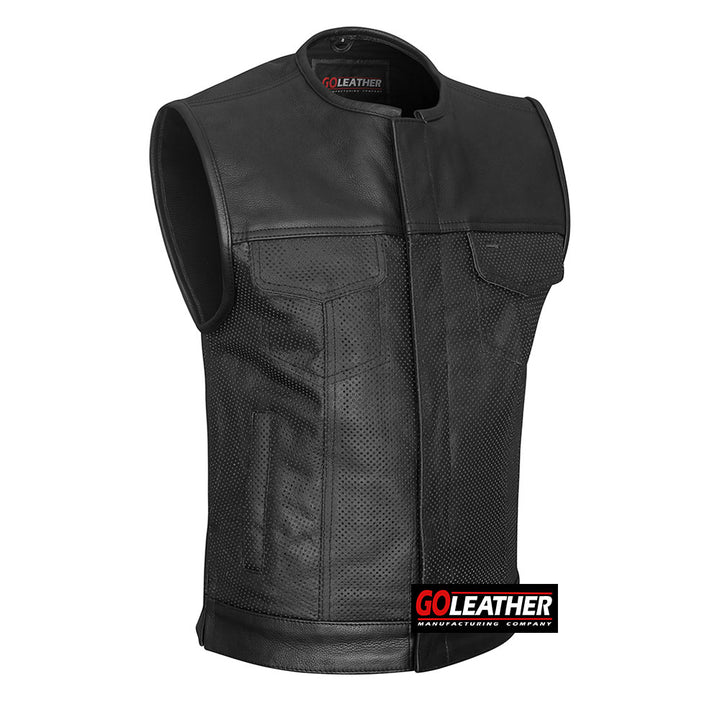 G525 Perforated Leather Vest