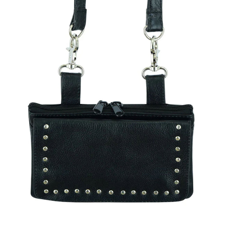 GO1203 Ladies Small Leather Belt Clip Bag