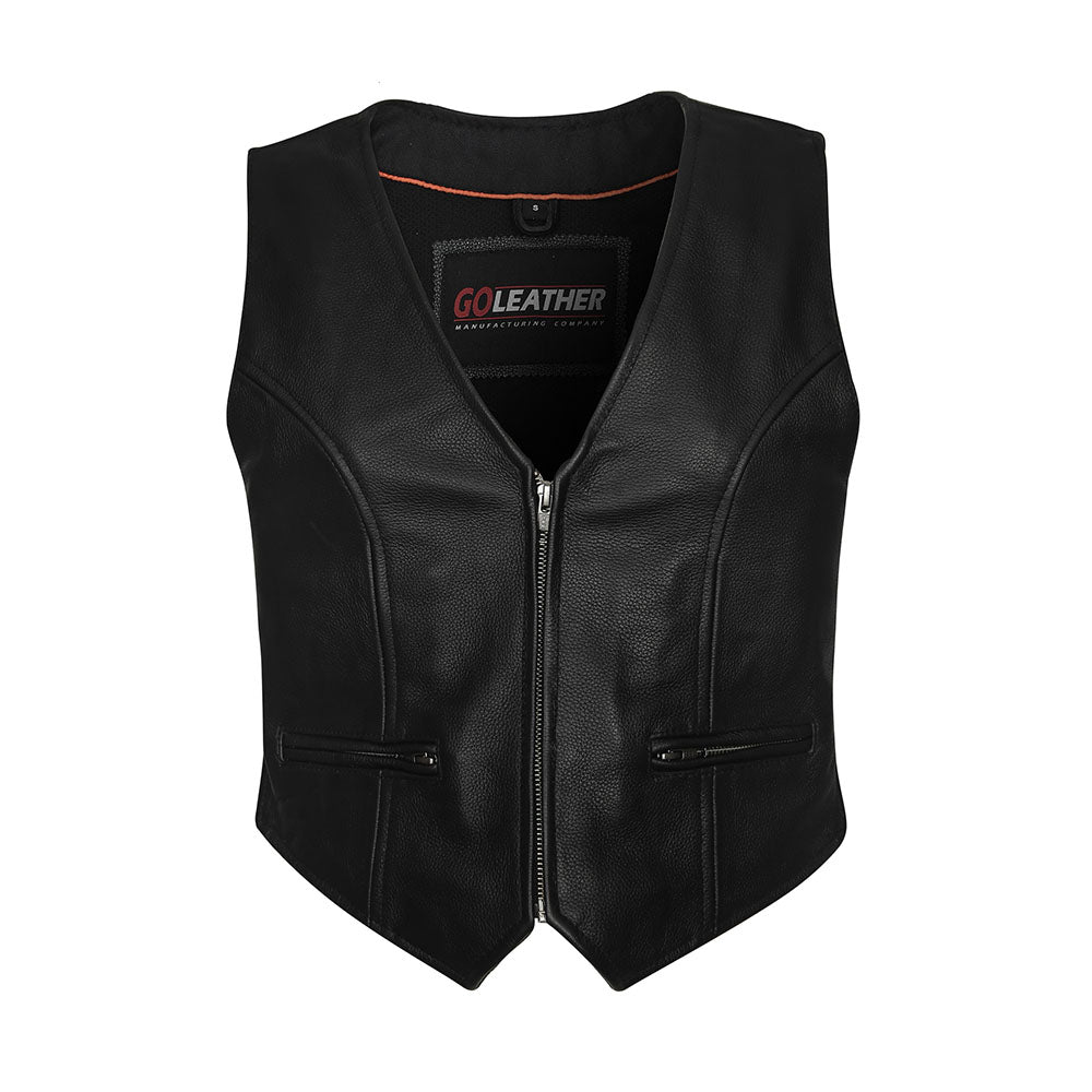 GO831 Ladies Cinched Sides Short Style Vest