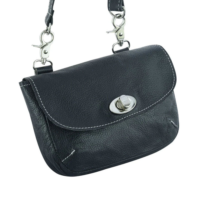 GO1202 Ladies Leather Purse with Belt Loop Clips
